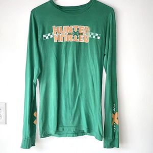 Box Lunch Mens Green Graphic T Shirt - Hunter x Hunter - XS vintage anime